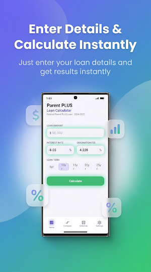 Parent PLUS Loan Calculator Screenshot 1