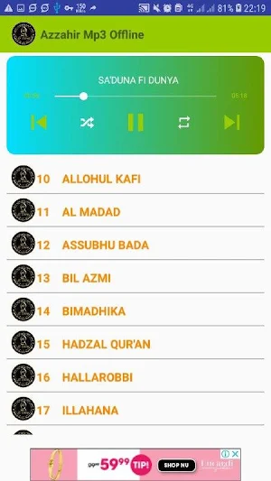 Zahirmania Mp3 Offline Screenshot 1