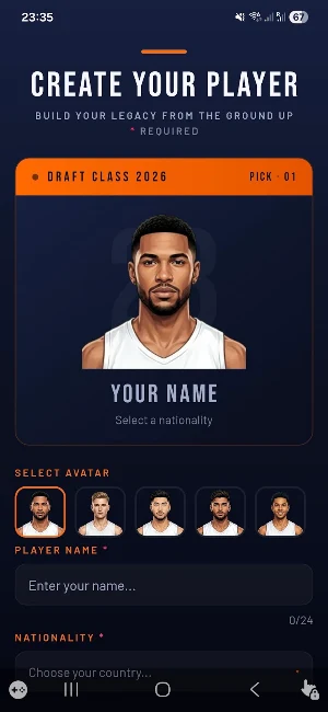 Basketball Career Sim 2026 Screenshot 1