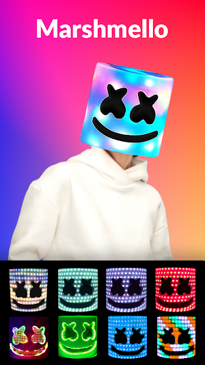 Marshmello Mask Photo Editor Screenshot 0