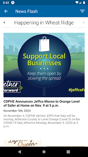 City of Wheat Ridge Colorado Screenshot 1