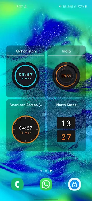 World clock widgets Screenshot 0