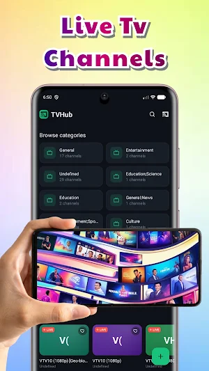 TVHub TV Stream: Watch Live TV Screenshot 2