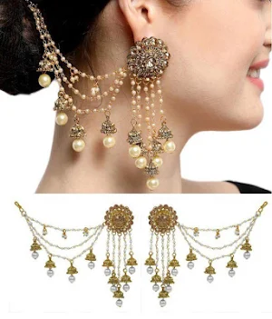Earring Design Ideas | Diamond & Gold Jhumka Screenshot 3