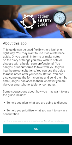 Patient Safety Guide Screenshot 1