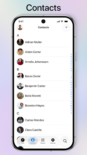iPhone Dialer & Contacts Screenshot 2