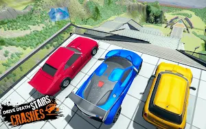 Car Crash Beam  Drive Sim: Death Stairs Jump Down Screenshot 1
