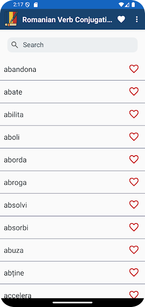 Romanian Verb Conjugation Screenshot 0