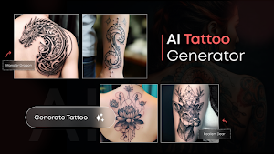 AI Tattoo Generator : AR Draw Screenshot 0