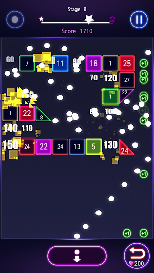 Bricks Breaker Hit - Glow Balls Screenshot 2