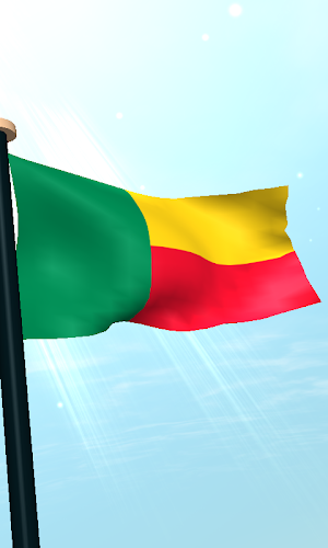 Benin Flag 3D Live Wallpaper Screenshot 3