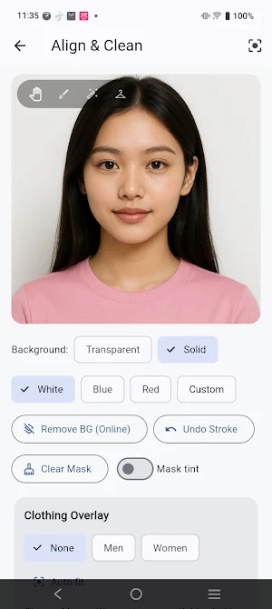 Passport Photo Maker – IDReady Screenshot 1
