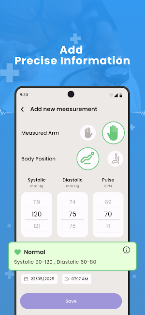 Blood Pressure Monitor: BP Log Screenshot 2