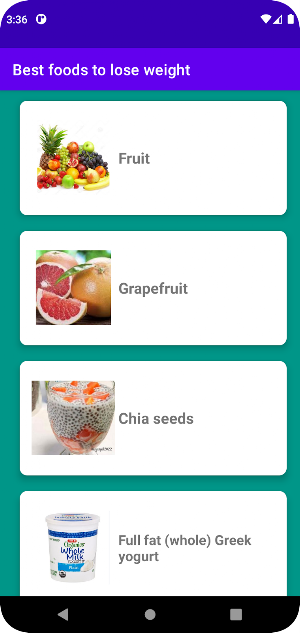 Best foods to lose weight Screenshot 1