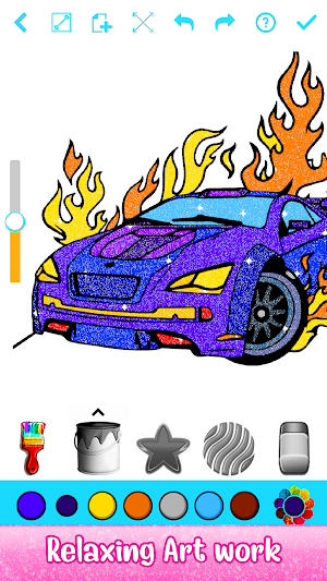 Adult Glitter Coloring Book - Sparkly Painting Art Screenshot 1