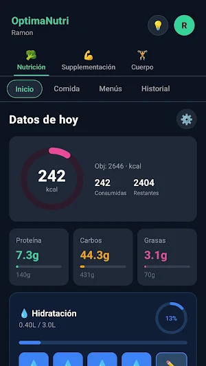 OptimaNutri Screenshot 0