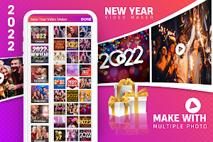 Newyear Video Maker with Music 2022 Screenshot 0