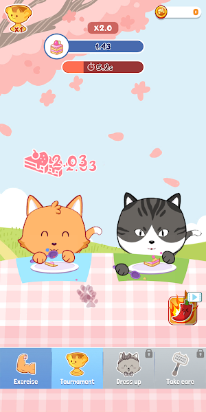 Kitty Food Fighter: Cute Cat Screenshot 3