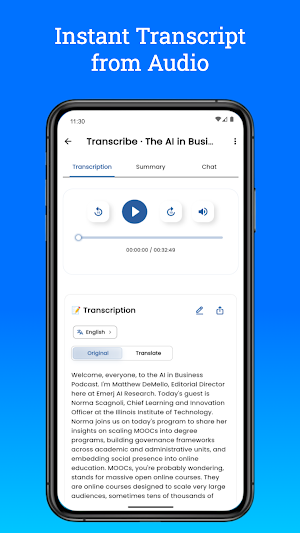 AI Transcript: Audio to Text Screenshot 2