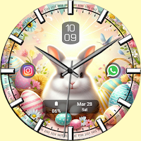 Key WF114 Easter Spring Bunny