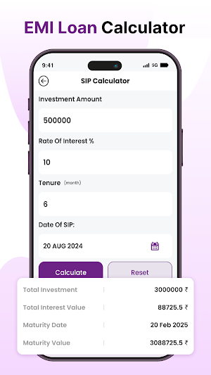 PROEMI - EMI Loan Calculator Screenshot 3