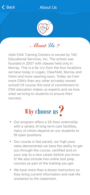 Utah CNA Mobile App Screenshot 3