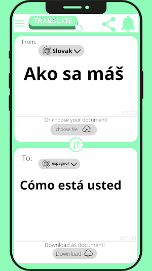 Spanish - Slovak translator Screenshot 3