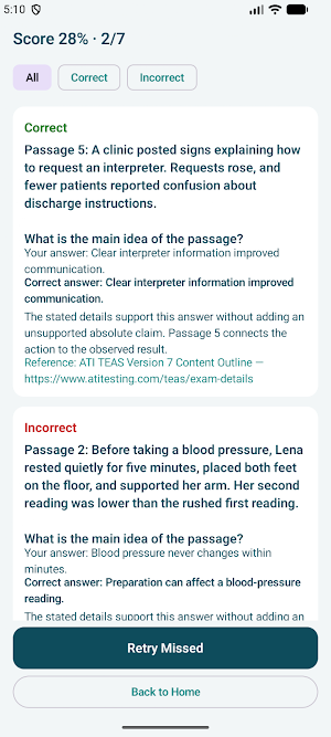 ATI TEAS 7 Practice Test 2026 Screenshot 2