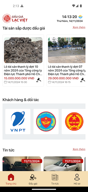 Lạc Việt Auction Screenshot 1