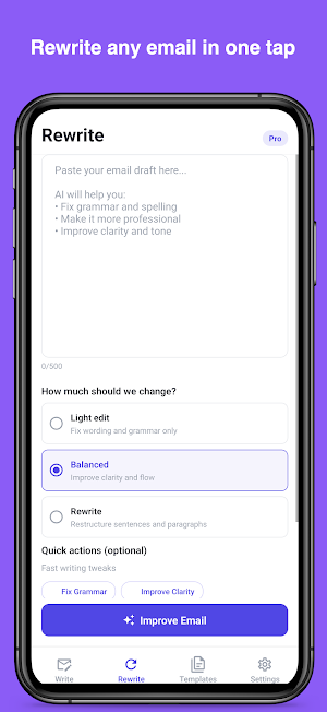 AI Email Writer: Reply & Edit Screenshot 2