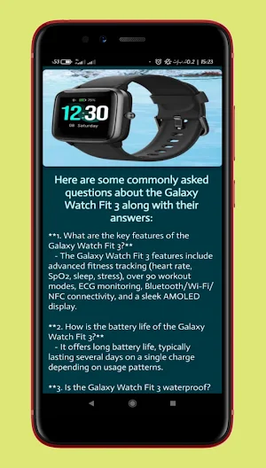galaxy watch fit 3 guide Screenshot 2