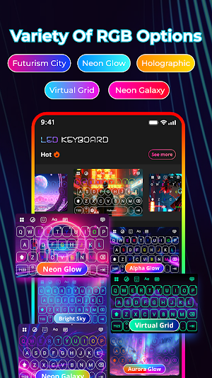 LED Keyboard - RGB LED Theme Screenshot 1