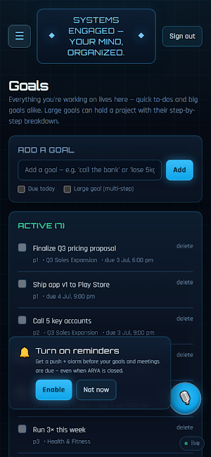 The Arya AI Screenshot 3
