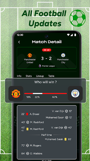 MatchLive: Live Soccer Scores Screenshot 1