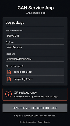 GAH Service App Screenshot 1