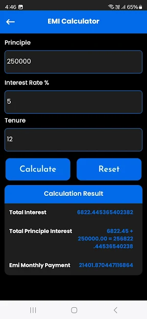 LoanCash - EMI Loan Calculator Screenshot 0