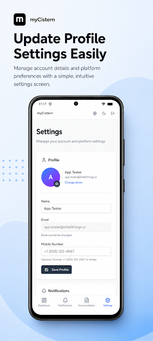 myCistern IoT Screenshot 3