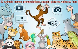 Kids Puzzle - learn 82 animals Screenshot 1