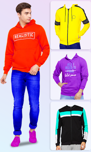 Men Sweatshirt - Photo Suit Screenshot 3