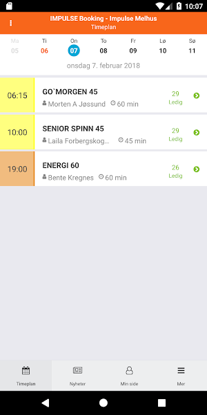 IMPULSE Booking Screenshot 0