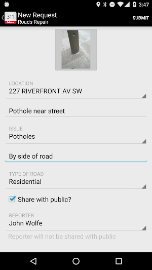 Calgary 311 Screenshot 2