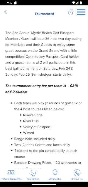 Myrtle Beach Golf Passport Screenshot 3