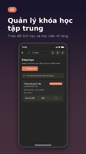 NQSoulmate - Quản lý học viên Screenshot 1
