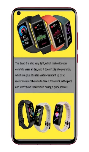 Huawel Band 6 fitness  Guide Screenshot 1