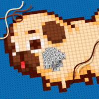 Cross Stitch 2 Color by number