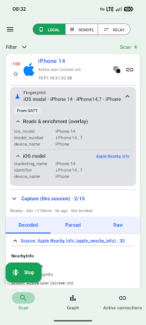BLESPloit Screenshot 1