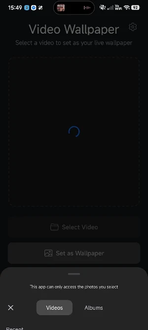 Video to Live Wallpaper Maker Screenshot 1