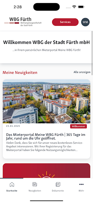 Meine WBG Fürth Screenshot 1