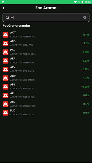 Anlık Fon Tahmini Screenshot 2