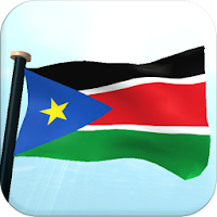 South Sudan Flag 3D Wallpaper